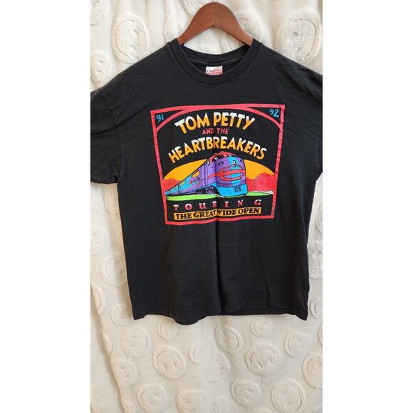 VINTAGE RARE Tom Petty And The Heartbreakers Concert Tee XL Great Wide Open Tour - Picture 1 of 9